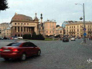 Lwów - pomnik Adama Mickiewicza