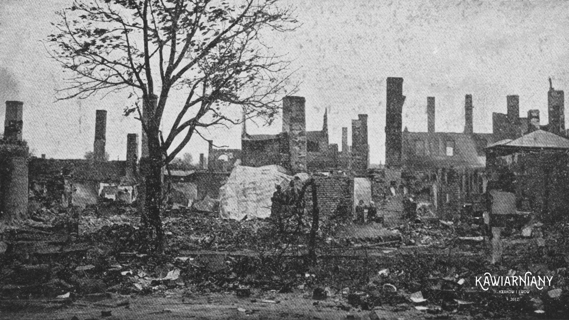 Złoczów po pożarze w 1903 roku