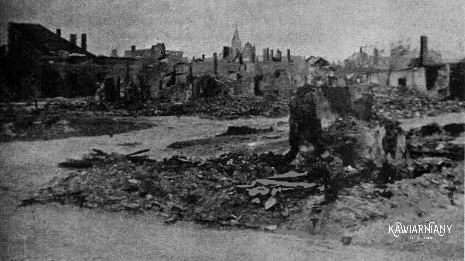 Złoczów po pożarze w 1903 roku