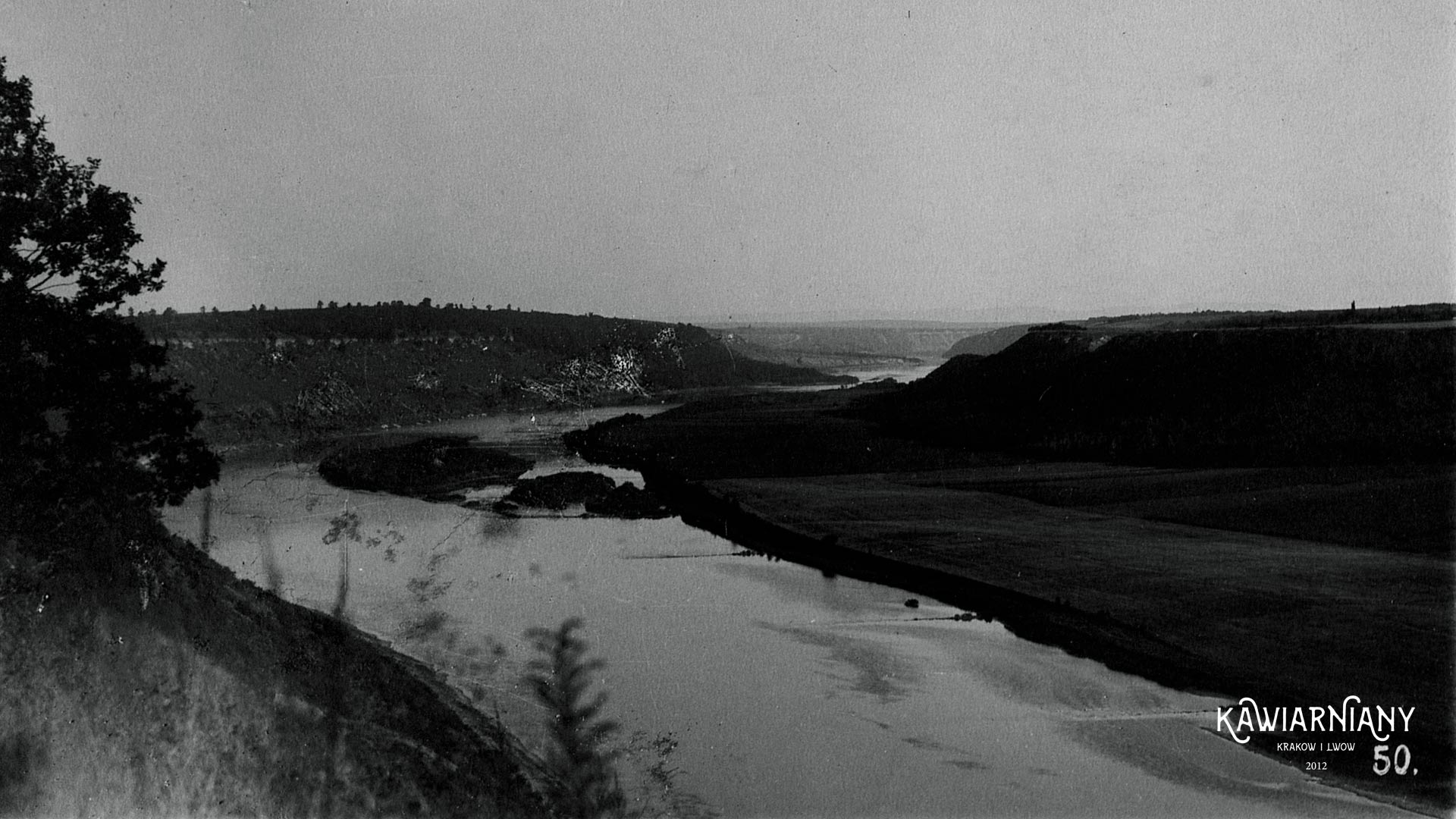 Dobrowolany, około 4 km od Zaleszczyk, Zakręt Dniestru, lata 20-te, Fot. Domena Publiczna, Maurycy Baumer