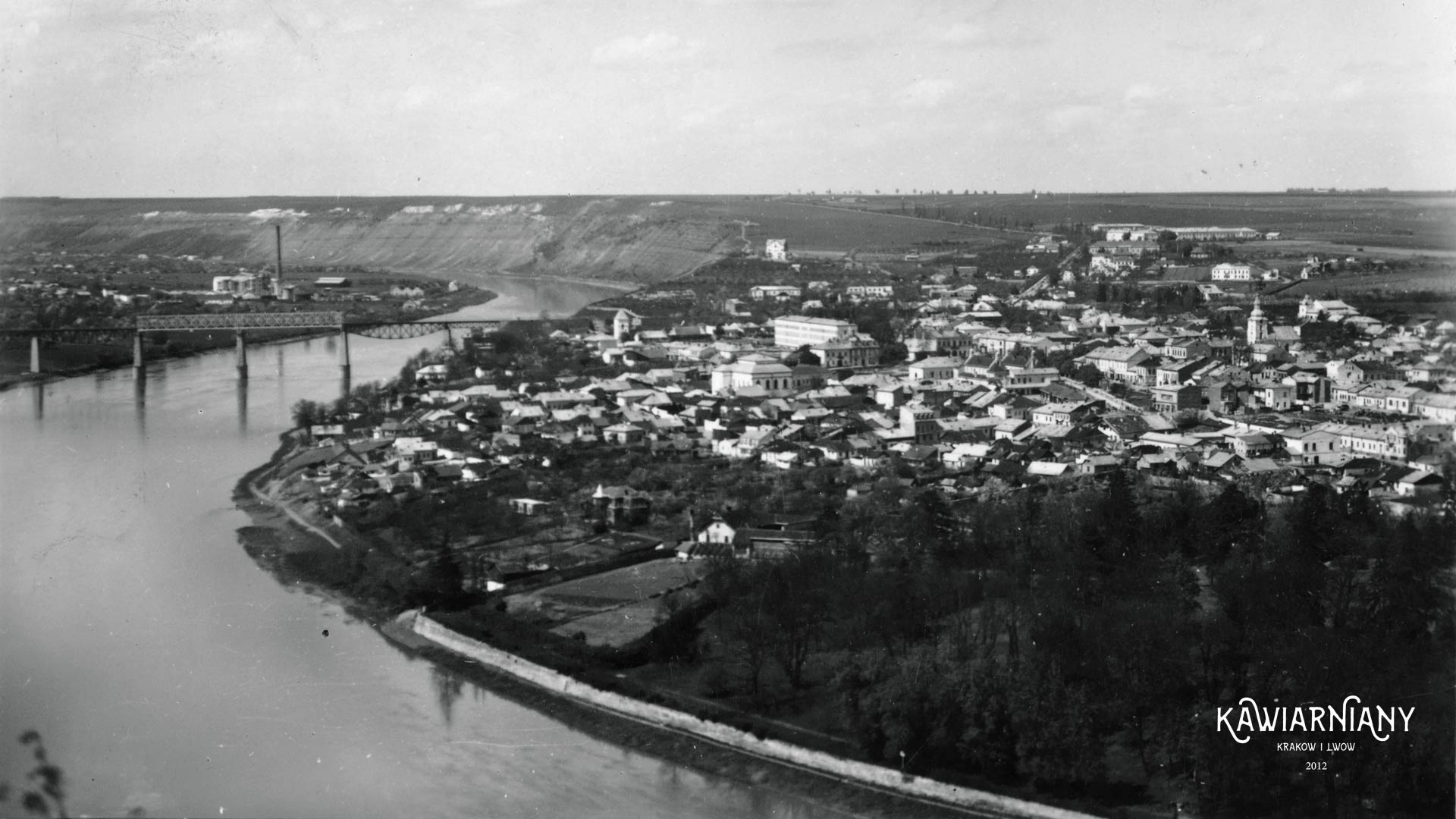 Zaleszczyki widziane z Rumunii, 1938, FOT-POL. Fot. Domena Publiczna