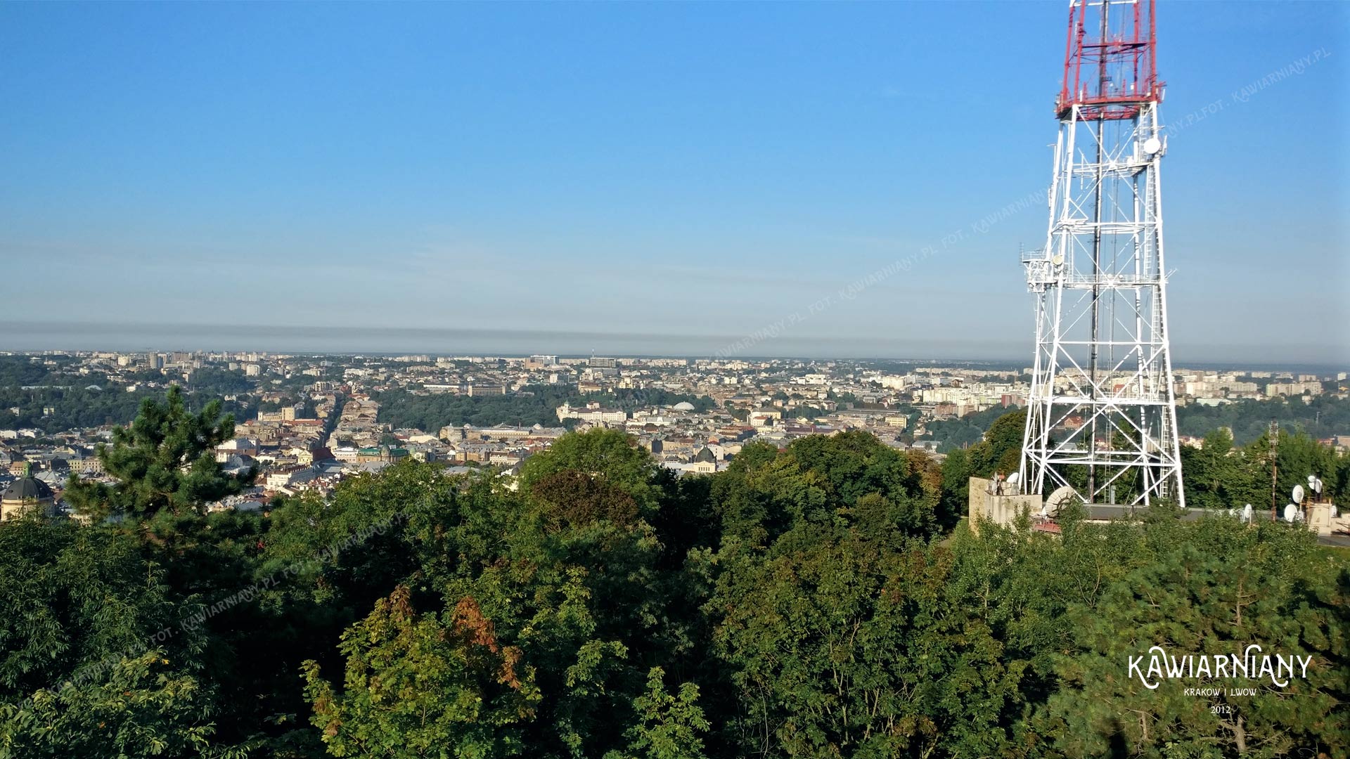 Biało-czerwona wieża nad Lwowem